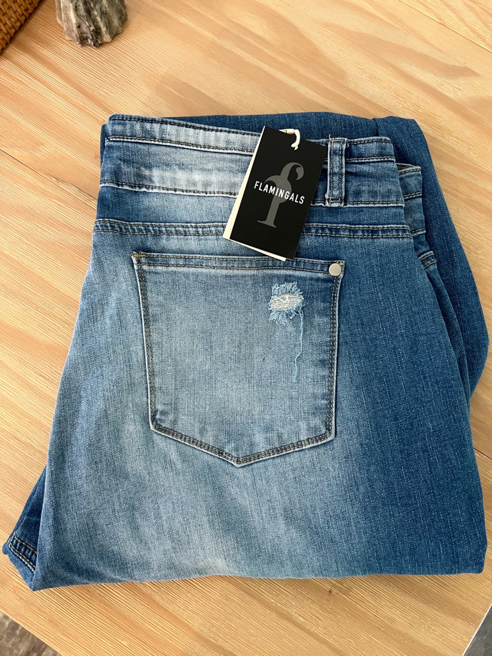 Flamingals Women’s Wide Leg Jeans